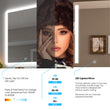 Load image into Gallery viewer, Oval LED Lighted Bathroom Vanity Mirror, Touch Switch, Anti - Fog Wall Mounted Makeup Mirror &amp; CCT Remembrance, CRI 90+, LED Oval Mirror for Bathroom, Lunar Style - LEDMyPlace