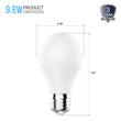 Load image into Gallery viewer, A19 Dimmable LED Light Bulb 6500K, 9.8W, Crystal White, 800 Lumens, (E26) - LEDMyPlace