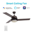 Load image into Gallery viewer, Aeryn 52 inch 3 - Blade Best Smart Ceiling Fan with Wall Switch - Oil Rubbed Bronze/Walnut - LEDMyPlace