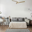 Load image into Gallery viewer, AERYN 52 inch 3 - Blade Best Smart Ceiling Fan with Wall Switch - White/Champagne - LEDMyPlace