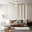 Load image into Gallery viewer, AERYN 52 inch 3 - Blade Best Smart Ceiling Fan with Wall Switch - White/Champagne - LEDMyPlace