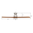 Load image into Gallery viewer, AKRON 52 inch 3 - Blade Flush Mount Smart Ceiling Fan with LED Light &amp; Remote - LEDMyPlace
