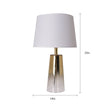 Load image into Gallery viewer, Alecrim Ombre Glass Best Table Lamp 25" - Gold Ombre/Ivory White (Set of 2) - LEDMyPlace