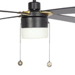 Load image into Gallery viewer, AMALFI 52 inch 4 - Blade best Ceiling Fan with Pull Chain - Black/Black - LEDMyPlace