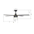 Load image into Gallery viewer, AMALFI 52 inch 4 - Blade Ceiling Fan with LED Light &amp; Pull Chain - LEDMyPlace