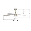 Load image into Gallery viewer, AMALFI 52 inch 4 - Blade Ceiling Fan with LED Light &amp; Pull Chain - LEDMyPlace