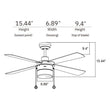 Load image into Gallery viewer, AMALFI 52 inch 4 - Blade Ceiling Fan with LED Light &amp; Pull Chain - LEDMyPlace