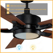 Load image into Gallery viewer, Apex 56'' Best Smart Ceiling Fan with Remote, Light Kit Included, Works with Google Assistant, Alexa, Siri Shortcut - LEDMyPlace