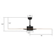 Load image into Gallery viewer, APPLETON 52 inch 5 - Blade Smart Ceiling Fan with LED Light &amp; Remote - LEDMyPlace
