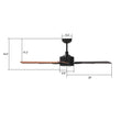 Load image into Gallery viewer, APPLETON 56 inch 5 - Blade Smart Ceiling Fan with Remote &amp; LED Light - LEDMyPlace