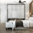 Load image into Gallery viewer, Arlington 52 Inch 4 - Blade Flush Mount Best Smart Ceiling Fan With Led Light Kit &amp; Wall Switch - Gold/Black - LEDMyPlace