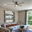 Load image into Gallery viewer, ASCENDER 48 inch 5 - Blade Flush Mount Smart Ceiling Fan with LED Light &amp; Remote - LEDMyPlace