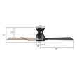 Load image into Gallery viewer, ASCENDER 48 inch 5 - Blade Flush Mount Smart Ceiling Fan with LED Light &amp; Remote - LEDMyPlace