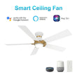 Load image into Gallery viewer, ASCENDER 48 inch 5 - Blade Flush Mount Smart Ceiling Fan with LED Light &amp; Remote - LEDMyPlace