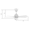 Load image into Gallery viewer, ASCENDER 48 inch 5 - Blade Smart Ceiling Fan with LED Light &amp; Remote - LEDMyPlace