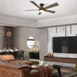 Load image into Gallery viewer, ASCENDER 52 inch 5 - Blade Flush Mount Smart Ceiling Fan with LED Light &amp; Remote - LEDMyPlace