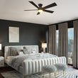 Load image into Gallery viewer, ASCENDER 52 inch 5 - Blade Flush Mount Smart Ceiling Fan with LED Light &amp; Remote - LEDMyPlace