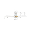 Load image into Gallery viewer, ASCENDER 52 inch 5 - Blade Flush Mount Smart Ceiling Fan with Remote &amp; LED Light - LEDMyPlace