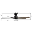 Load image into Gallery viewer, ASCENDER 52 inch 5 - Blade Flush Mount Smart Ceiling Fan with Remote &amp; LED Light - LEDMyPlace