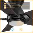 Load image into Gallery viewer, ASCENDER 52 inch 5 - Blade Flush Mount Smart Ceiling Fan with Remote &amp; LED Light - LEDMyPlace
