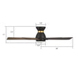 Load image into Gallery viewer, ASCENDER 52 inch 5 - Blade Flush Mount Smart Ceiling Fan with Remote &amp; LED Light - LEDMyPlace
