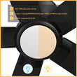 Load image into Gallery viewer, ASCENDER 52 inch 5 - Blade Flush Mount Smart Ceiling Fan with Remote &amp; LED Light - LEDMyPlace