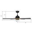 Load image into Gallery viewer, ASCENDER 52 inch 5 - Blade Smart Ceiling Fan with LED Light &amp; Remote - LEDMyPlace