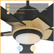 Load image into Gallery viewer, ASCENDER 52 inch 5 - Blade Smart Ceiling Fan with LED Light &amp; Remote - LEDMyPlace