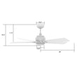 Load image into Gallery viewer, ASCENDER 52 inch 5 - Blade Smart Ceiling Fan with LED Light &amp; Remote - LEDMyPlace