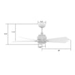 Load image into Gallery viewer, ASCENDER 56 inch 5 - Blade Smart Ceiling Fan with LED Light &amp; Remote - LEDMyPlace