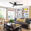 Load image into Gallery viewer, ASCOTT 52 inch 3 - Blade Flush Mount Ceiling Fan with LED Light &amp; Pull Chain - LEDMyPlace