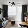 Load image into Gallery viewer, ASCOTT 52 inch 3 - Blade Flush Mount Ceiling Fan with LED Light &amp; Pull Chain - LEDMyPlace