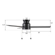Load image into Gallery viewer, ASCOTT 52 inch 3 - Blade Flush Mount Ceiling Fan with LED Light &amp; Pull Chain - LEDMyPlace