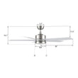 Load image into Gallery viewer, ASCOTT 52 inch 5 - Blade Ceiling Fan with LED Light &amp; Pull Chain - LEDMyPlace