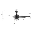 Load image into Gallery viewer, ASCOTT 52 inch 5 - Blade No Light Ceiling Fan with Pull Chain - LEDMyPlace