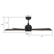 Load image into Gallery viewer, Aspen 52'' Best Smart Ceiling Fan with Remote, Light Kit Included, Works with Google Assistant and Amazon Alexa,Siri Shortcut - LEDMyPlace