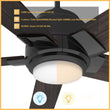 Load image into Gallery viewer, Aspen 52'' Best Smart Ceiling Fan with Remote, Light Kit Included, Works with Google Assistant and Amazon Alexa,Siri Shortcut - LEDMyPlace