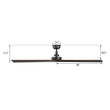 Load image into Gallery viewer, ATHENA 60 inch 3 - Blade No Light Ceiling Fan with Remote - LEDMyPlace