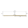 Load image into Gallery viewer, ATHENA 60 inch 3 - Blade No Light Ceiling Fan with Remote - LEDMyPlace