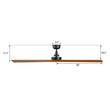 Load image into Gallery viewer, ATHENA 60 inch 3 - Blade No Light Ceiling Fan with Remote - LEDMyPlace