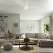 Load image into Gallery viewer, AURORA 52 inch 3 - Blade Flush Mount Smart Ceiling Fan with Remote &amp; LED Light - LEDMyPlace