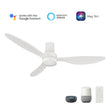 Load image into Gallery viewer, AURORA 52 inch 3 - Blade Flush Mount Smart Ceiling Fan with Remote &amp; LED Light - LEDMyPlace