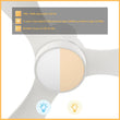 Load image into Gallery viewer, AURORA 52 inch 3 - Blade Flush Mount Smart Ceiling Fan with Remote &amp; LED Light - LEDMyPlace
