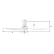 Load image into Gallery viewer, AURORA 52 inch 3 - Blade Flush Mount Smart Ceiling Fan with Remote &amp; LED Light - LEDMyPlace