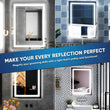 Load image into Gallery viewer, Backlit/Frontlit, Vanity Mirror with Lights, Touch Switch, Anti - Fog, Adjustable 3 - Color Temperature &amp; Remembrance, CRI 90+, LED Mirror for Bathroom, Accord Style - LEDMyPlace
