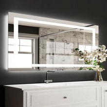 Load image into Gallery viewer, Backlit/Frontlit, Vanity Mirror with Lights, Touch Switch, Anti - Fog, Adjustable 3 - Color Temperature &amp; Remembrance, CRI 90+, LED Mirror for Bathroom, Accord Style - LEDMyPlace