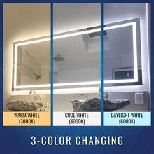 Load image into Gallery viewer, Backlit/Frontlit, Vanity Mirror with Lights, Touch Switch, Anti - Fog, Adjustable 3 - Color Temperature &amp; Remembrance, CRI 90+, LED Mirror for Bathroom, Accord Style - LEDMyPlace