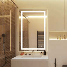 Load image into Gallery viewer, Backlit/Frontlit, Vanity Mirror with Lights, Touch Switch, Anti - Fog, Adjustable 3 - Color Temperature &amp; Remembrance, CRI 90+, LED Mirror for Bathroom, Accord Style - LEDMyPlace