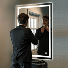 Load image into Gallery viewer, Backlit/Frontlit, Vanity Mirror with Lights, Touch Switch, Anti - Fog, Adjustable 3 - Color Temperature &amp; Remembrance, CRI 90+, LED Mirror for Bathroom, Accord Style - LEDMyPlace