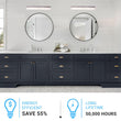 Load image into Gallery viewer, Bathroom Light Fixtures, 4000K (Cool White), Brushed Nickel Finish, For Damp Location,Wall Mount, Vanity Lighting - LEDMyPlace